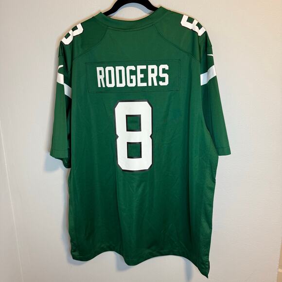 Aaron Rodger’s New York Jets #8 Nike NFL Football Jersey Men’s Size XXL New NWT - Picture 2 of 10